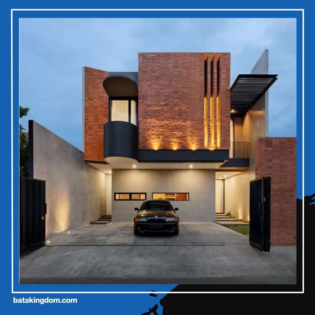 Bukan Rumah Artis Eropa! Hunian Lokal Ini Tampak Mewah Berkat Sentuhan Bata Tempel Dinding